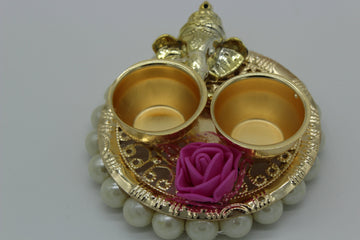 Ganesha Haldi Kumkum Holder | Diwali Gift | Festive Gift | Return Gift | Wedding | Indian Favors | Puja Gift | Diwali | Navratri