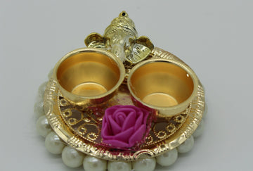 Ganesha Haldi Kumkum Holder | Diwali Gift | Festive Gift | Return Gift | Wedding | Indian Favors | Puja Gift | Diwali | Navratri