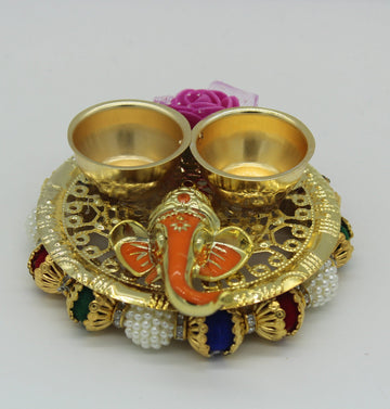 Ganpati Haldi Kumkum Holder | Diwali Gift | Housewarming Gift | Festive Favors | Arihant Creations