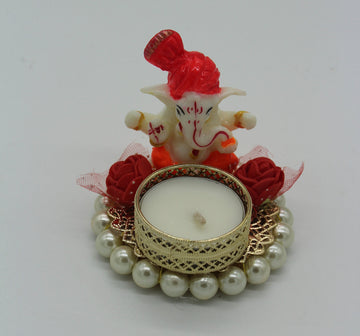 Ganesha Candle Holder | Indian Favors | Puja Gift | Diwali Decoration | Tealight | Indian Festival Decor