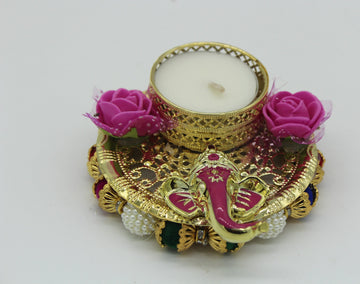 Ganpati Candle Holder |  Diwali Gifts | Indian Festive Favors | Pooja Gifts | Arihant Creations