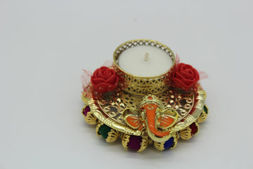 Ganpati Candle Holder | Diwali Gift | Indian Festive Favors | Puja Gifts | Arihant Creations