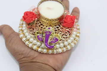 Ganesha Tealight Holder | Indian Return Gift | Diwali Pooja | Indian Return Gift | Wedding Gift | Sangeet Ceremony | Wedding Gift