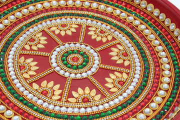 Indian Puja Thali | Aarti Thal | Haldi Kumkum Holder | Puja Decor | Indian Festive Decoration | Wedding
