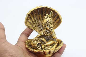 Lord Krishna Idol | Bal Gopal Statue | Made with Metal | Temple Decor | Baby Krishna