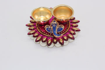 Ganesha Haldi Kumkum Holder | Diwali Gift | Indian Favors | Puja Gift | Arihant Creations