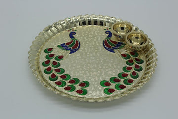 75 pieces - Acrylic Haladi kumkum Thali/ |Navrathri favor /Diwali decor /housewarming gift/ puja Thali /Diwali favors/return gift