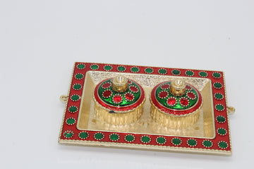 25 pieces - small haldi kumkum dan (box), kumkum holder, Puja Favors, Indian wedding favor, varalakshmi pooja favor, Indian return gift