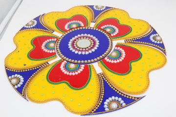 Acrylic rangoli, home decor, Diwali floor decorations, Diwali decorations, pooja decoration, wedding decoration, varalakshmi room decor