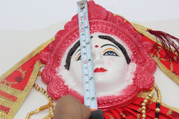 VaraLakshmi Vratham Varamaha lakshmi face with dress and jewelary/Gowri-Laxmi Durga Ma-Ammavaru-Amman - ma kali Pooja Festivals