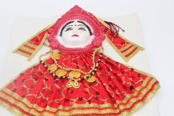VaraLakshmi Vratham Varamaha lakshmi face with dress and jewelary/Gowri-Laxmi Durga Ma-Ammavaru-Amman - ma kali Pooja Festivals