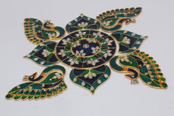 meenakari work  metal  rangoli/ home decor/Diwali rangoli /floor decoration/ new year gift