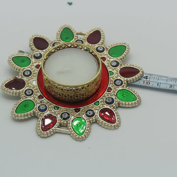 Acrylic flower Diwali diya,Indian return gift,Diwali pooja decoration,decorative candle holder