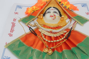 VaraLakshmi ammavaru face with dress and jewelary/Gowri-Laxmi Durga Ma-Ammavaru-Amman - ma kali Pooja Festivals Navratri Pooja