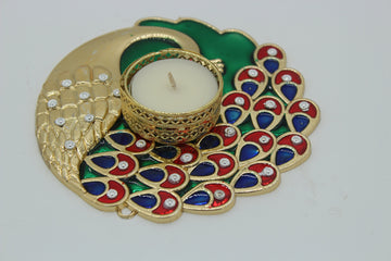 40 pieces decorated peacock candle holder, tealight candle holder, return gift for pooja, Diwali gift, Diwali pooja, Marriage gift,