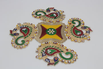 meenakari work  acrylic  rangoli/Diwali rangoli /floor decoration/pongal decoration / Navrati decoration / wedding decoration / pooja decor