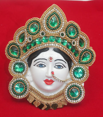 VaraLakshmi Varamaha lakshmi face-Ganesha, Idol-Gowri-Laxmi Durga Ma-Ammavaru-Amman - ma kali Pooja Guari ganpati, durga pooja