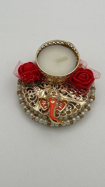Ganesha tealight holder| Indian return  Gift | diwali pooja | Indian return gift | wedding gift | sangeet ceremony| wedding gift|